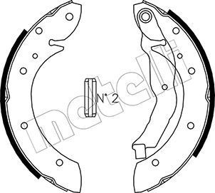 METELLI Brake Shoe Set Article number: 53-0351 cheaply