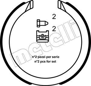 METELLI Handbrake shoes Article number: 53-0491K cheaply