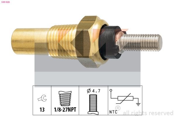 KW Sensor, coolant temperature Article number: 530 028 cheaply