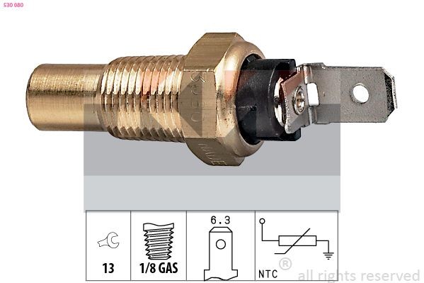 KW Sensor, kølevæsketemp. Varenummer: 530 080 billige