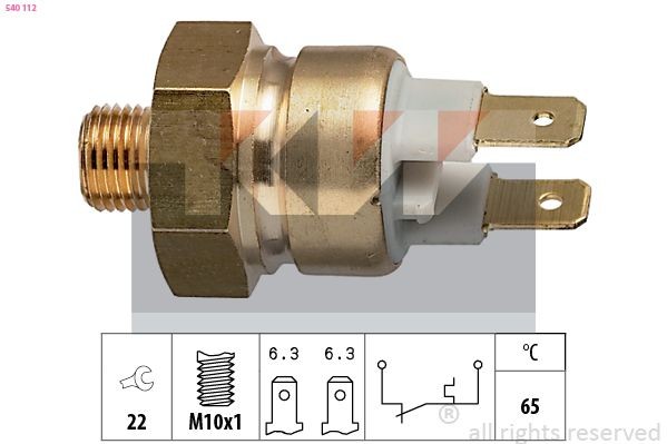 KW 540 112 Comutator temperatura, racire LT 2.4 Syncro 90 CP benzina 1996