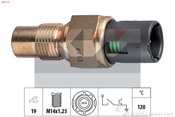 KW 540 113 Temperature Switch, coolant warning lamp TWINGO 1.2 16V 75 PS Petrol 2012