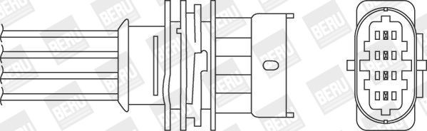BERU Lambda sensor Article number: OZH132 cheaply