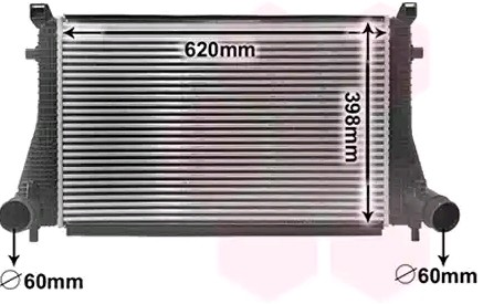 VAN WEZEL Intercooler Article number: 58014702 cheaply