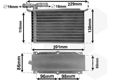 VAN WEZEL Intercooler Article number: 58014703 cheaply