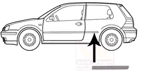 VAN WEZEL Trim / Protective Strip, sidewall Article number: 5888409 cheaply