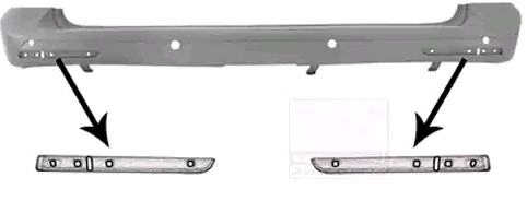 VAN WEZEL 5897547 Paraurti posteriore MULTIVAN 2.0 TSI 150 CV Benzina 2015
