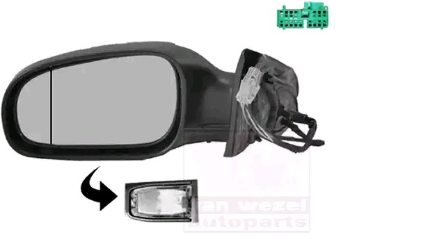 VAN WEZEL Wing mirror Article number: 5960807 cheaply