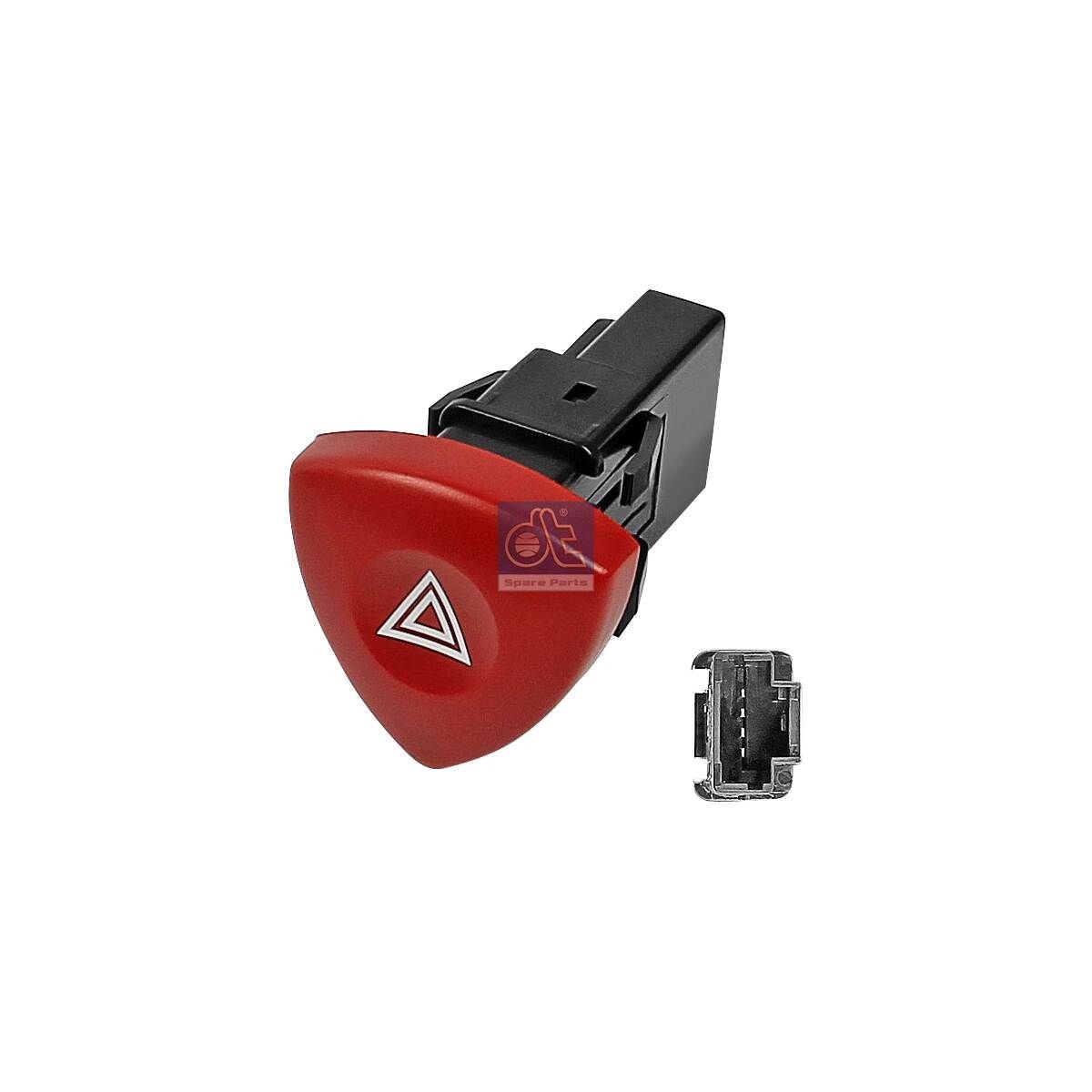 DT Spare Parts 6.45354 Hazard Light Switch ESPACE 2.0 dCi (JK03, JK04, JK1C, JK1G, JK1J, JK1K) 173 PS Diesel