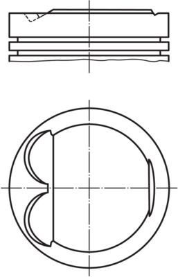 MAHLE ORIGINAL Piston Article number: 607 77 00 cheaply