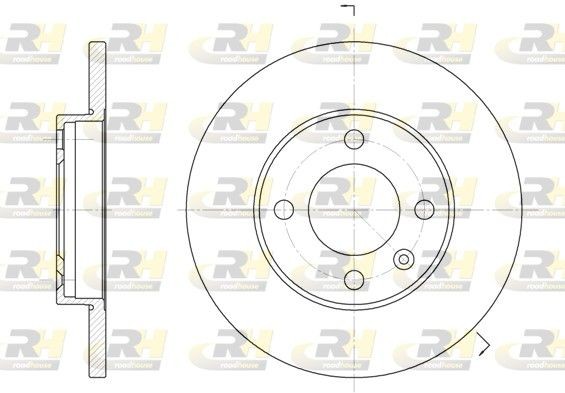 ROADHOUSE Brake disc Article number: 6088.01 cheaply
