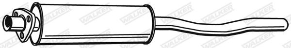 WALKER Front Silencer Article number: 04265 cheaply