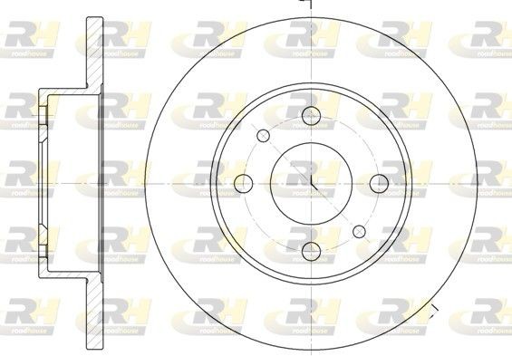 ROADHOUSE Brake disc Article number: 6111.00 cheaply