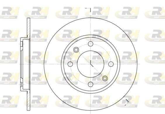 ROADHOUSE Brake disc Article number: 6128.00 cheaply