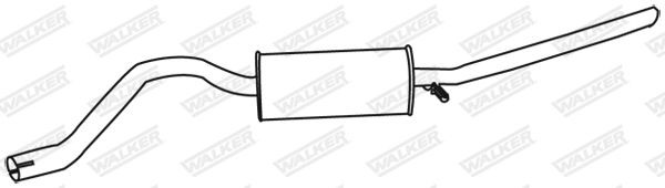 WALKER Rear silencer Article number: 12930 cheaply