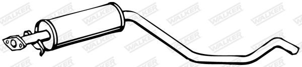 WALKER Middle silencer Article number: 18007 cheaply