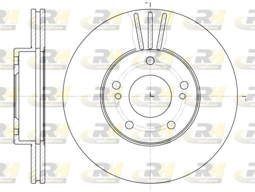 ROADHOUSE Brake disc Article number: 6474.10 cheaply