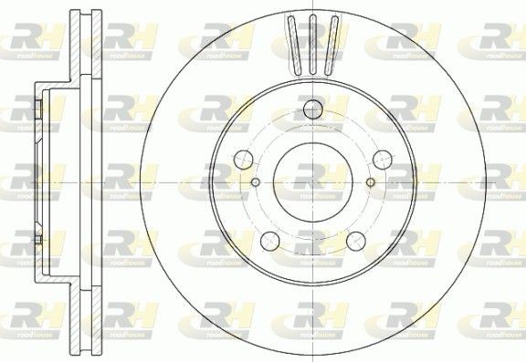 ROADHOUSE Brake disc Article number: 6580.10 cheaply