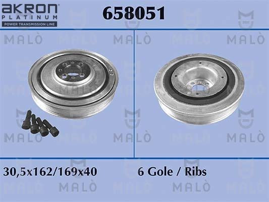 MALÒ Crankshaft pulley Article number: 658051 cheaply