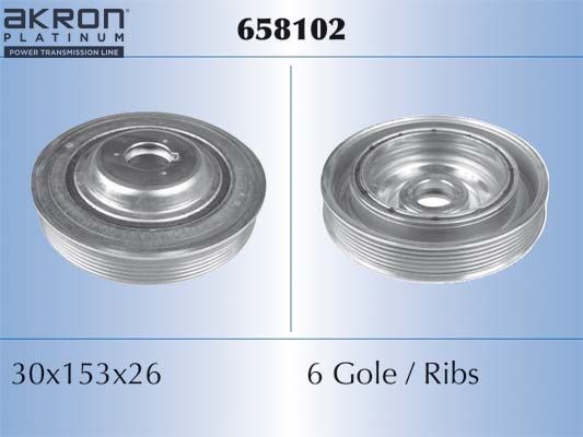 MALÒ Crankshaft pulley Article number: 658102 cheaply