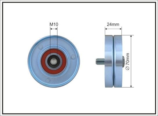 CAFFARO Deflection / Guide Pulley, v-ribbed belt Article number: 66-96 cheaply