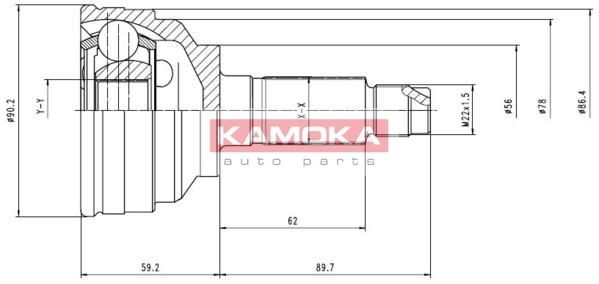 KAMOKA Joint kit, drive shaft Article number: 6642 cheaply