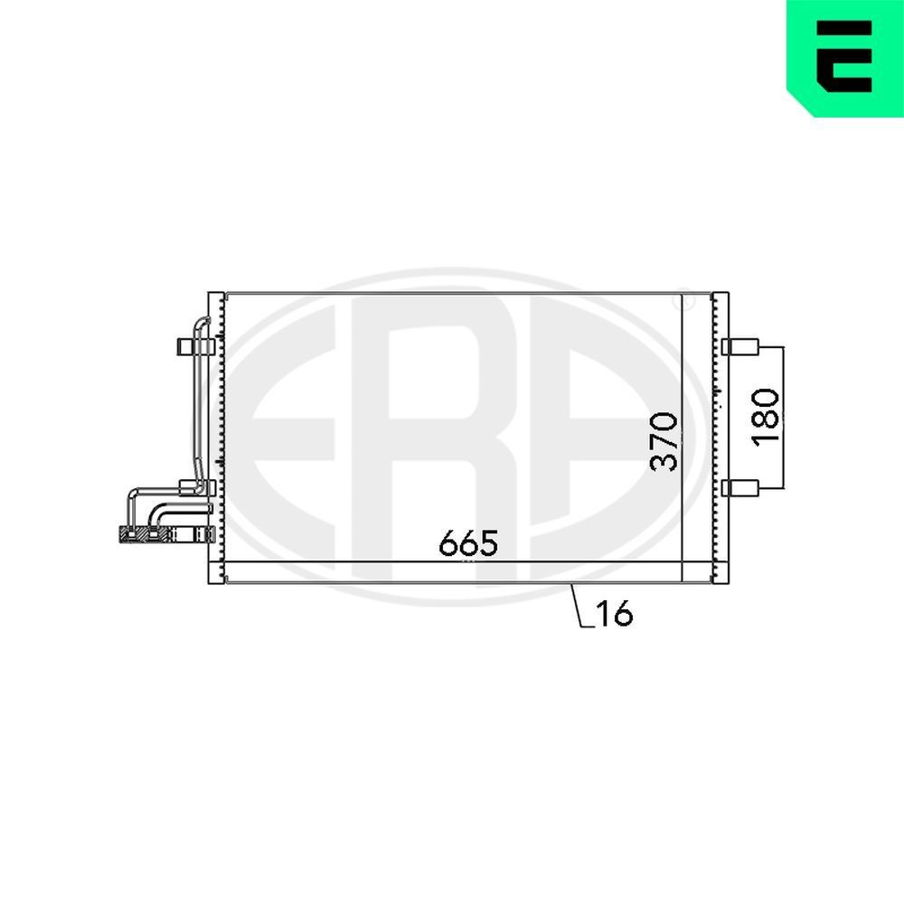 ERA Air conditioning condenser Article number: 667029 cheaply