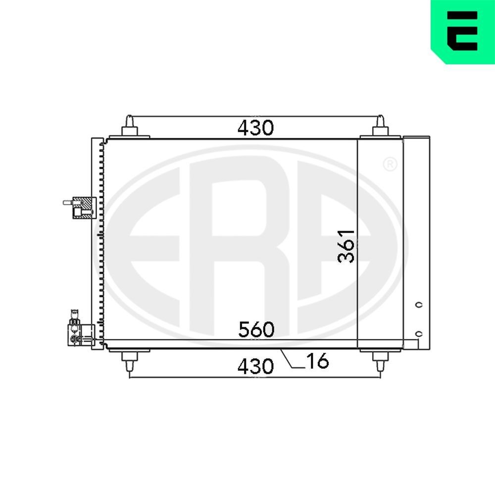 ERA Air conditioning condenser Article number: 667039 cheaply