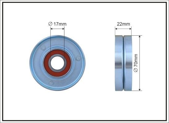 CAFFARO Deflection / Guide Pulley, v-ribbed belt Article number: 67-00 cheaply