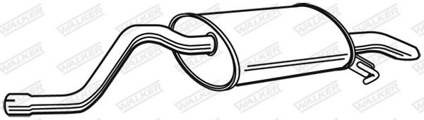 WALKER Rear silencer Article number: 22105 cheaply
