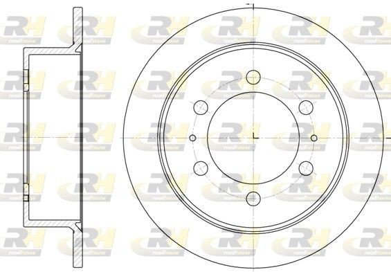 ROADHOUSE Brake disc Article number: 6784.00 cheaply