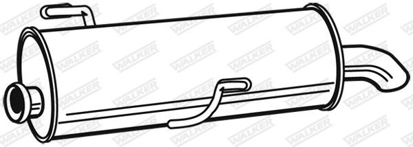 WALKER Rear silencer Article number: 22447 cheaply
