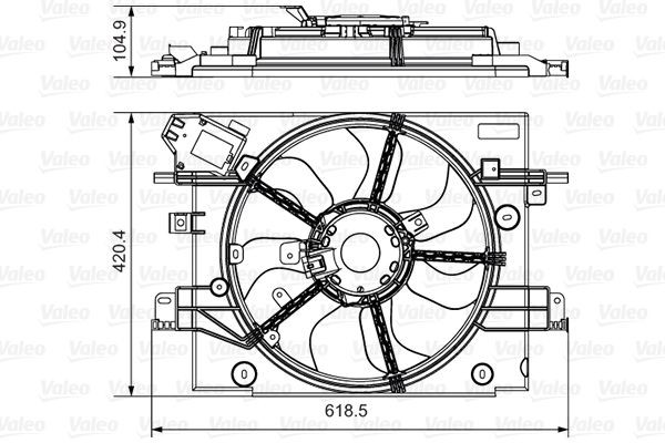 VALEO Fan, radiator Article number: 696880 cheaply