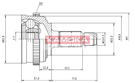 KAMOKA Joint kit, drive shaft Article number: 6972 cheaply