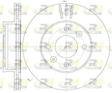 ROADHOUSE Brake disc Article number: 6990.10 cheaply