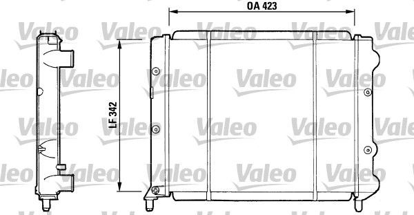 VALEO Engine radiator Article number: 730081 cheaply