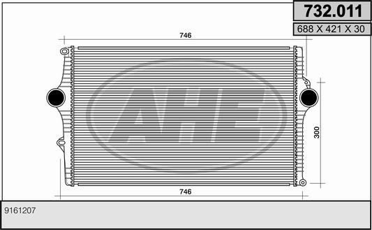 AHE Intercooler Article number: 732.011 cheaply