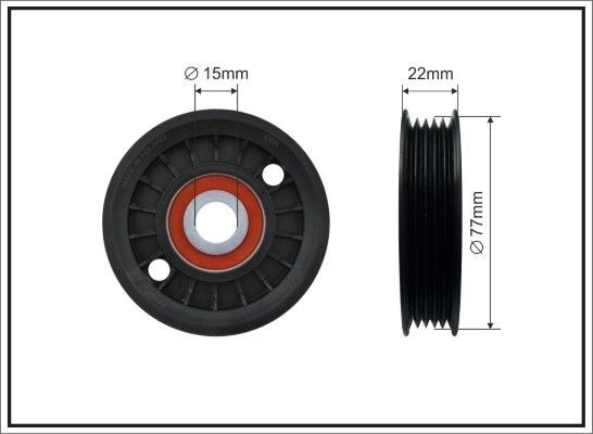 CAFFARO Deflection / Guide Pulley, v-ribbed belt Article number: 81-23 cheaply