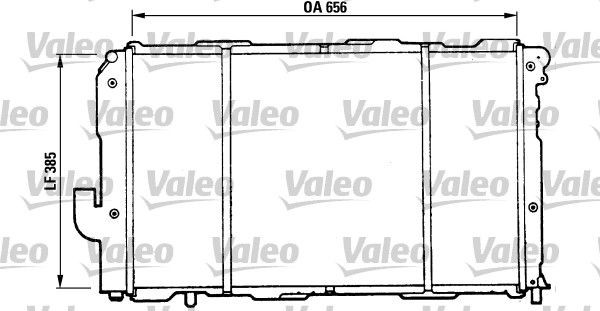 VALEO Engine radiator Article number: 810990 cheaply