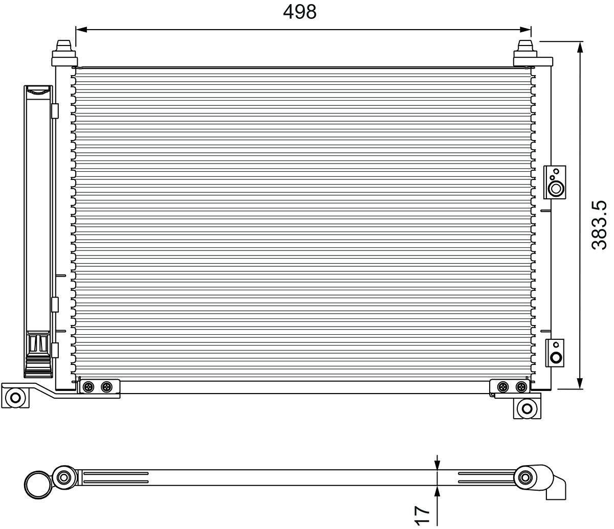 VALEO Air conditioning condenser Article number: 814403 cheaply