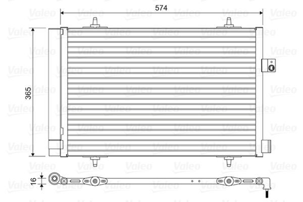 VALEO Air conditioning condenser Article number: 814420 cheaply