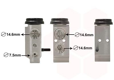 VAN WEZEL AC expansion valve Article number: 82001277 cheaply