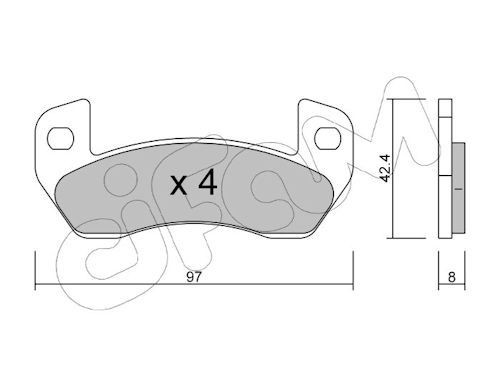 CIFAM Brake pad set Article number: 822-925-0 cheaply