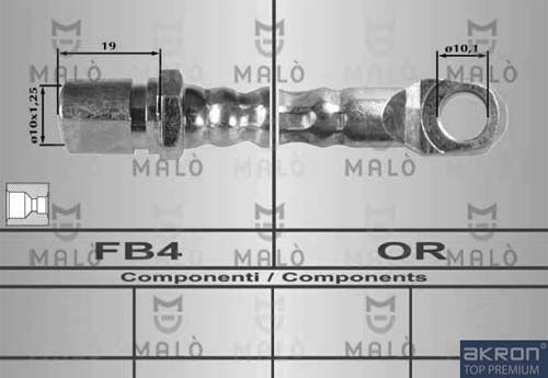 MALÒ Brake hose Article number: 8367 cheaply