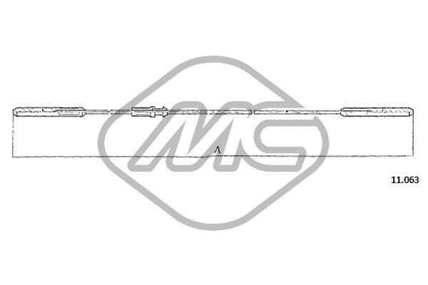 Metalcaucho Throttle cable Article number: 83812 cheaply