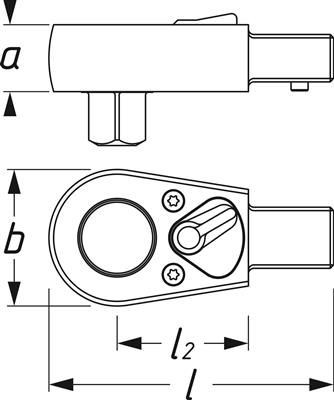 HAZET Reversibel skralle artikkelnummer: 863PC billig