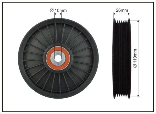 CAFFARO Deflection / Guide Pulley, v-ribbed belt Article number: 89-26 cheaply