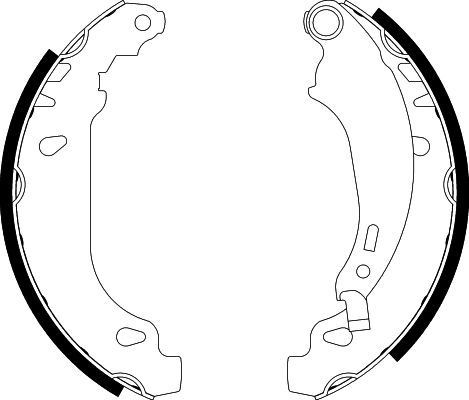 HELLA Brake Shoe Set Article number: 8DB 355 002-261 cheaply