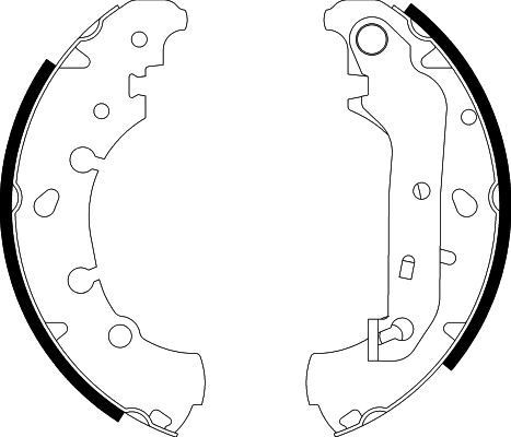 HELLA Brake Shoe Set Article number: 8DB 355 002-411 cheaply