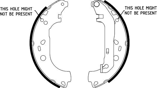 HELLA Brake Shoe Set Article number: 8DB 355 002-731 cheaply